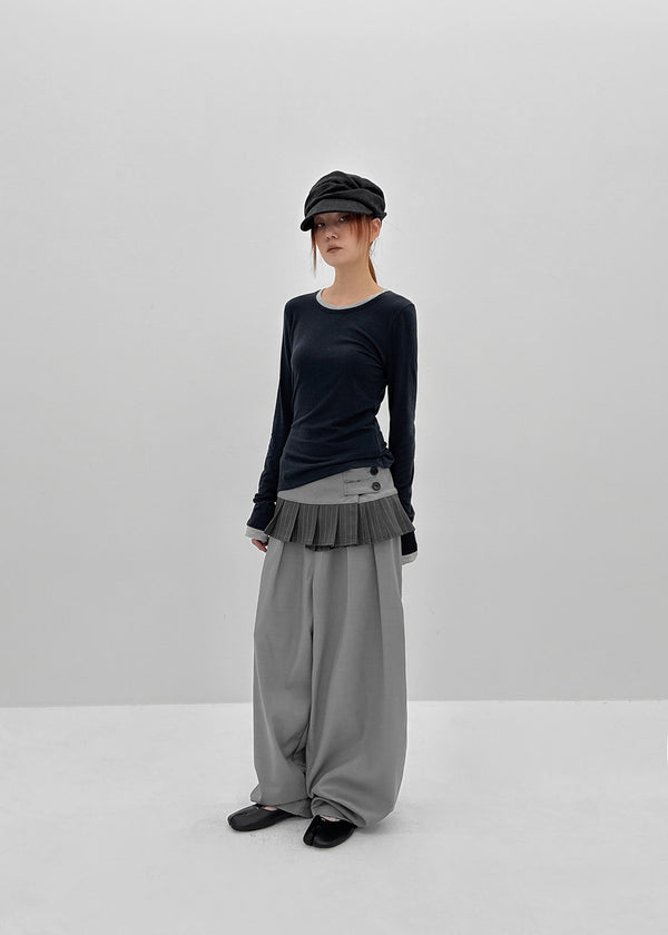 Depolerang Set - Wrap Skirt, Balloon Slacks