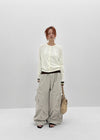 Tracu Washed Wide Cargo Pants