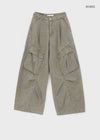 Tracu Washed Wide Cargo Pants