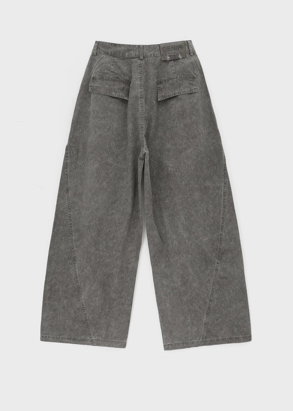 Tracu Washed Wide Cargo Pants