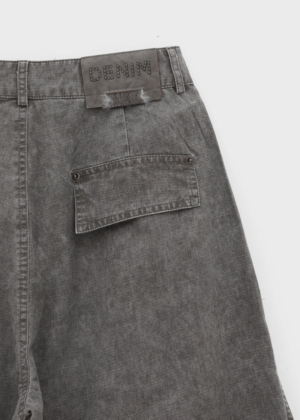 Tracu Washed Wide Cargo Pants