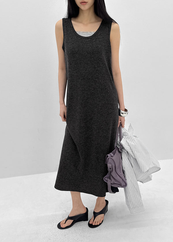Nuss Layered Sleeveless Long Dress