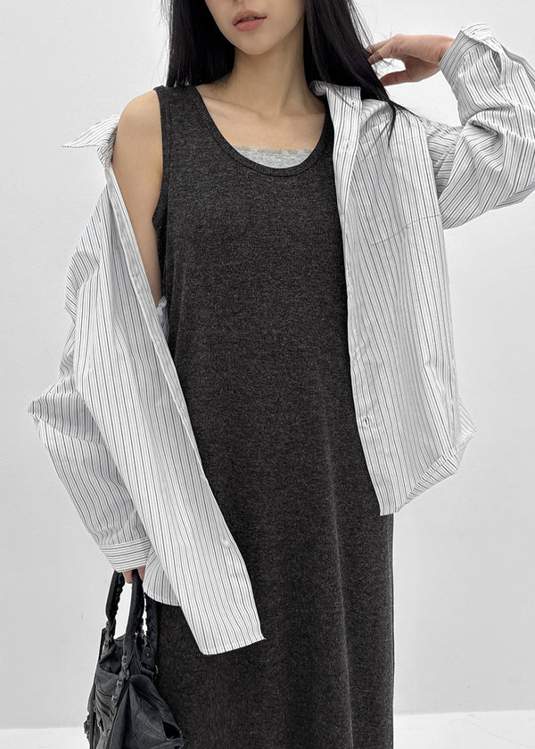 Nuss Layered Sleeveless Long Dress