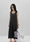 Nuss Layered Sleeveless Long Dress