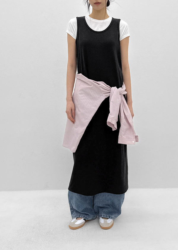 Nuss Layered Sleeveless Long Dress