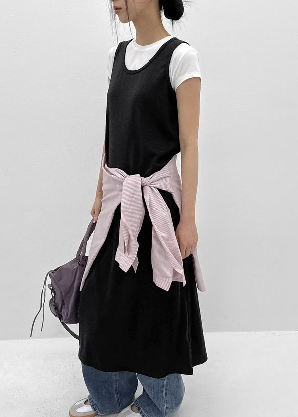 Nuss Layered Sleeveless Long Dress