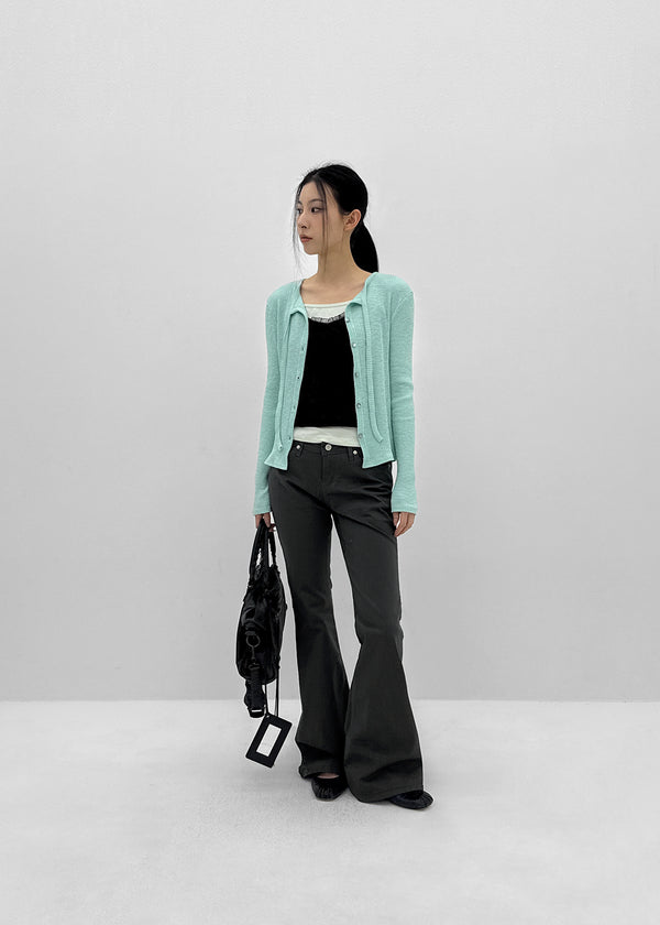 Ehome Ribbed Cardigan