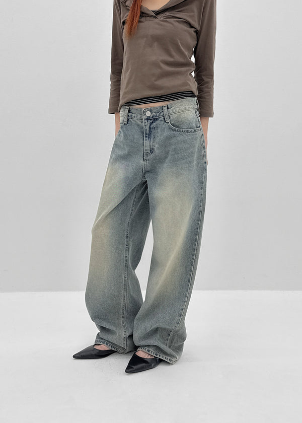 [MADE] Pesto Low Wide Denim Pants