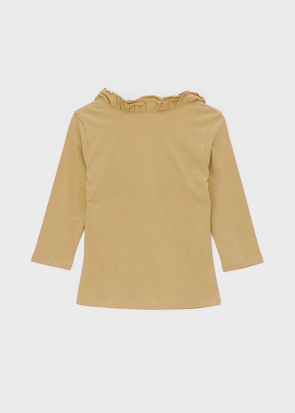 The Bellit Frill V-neck 3/4 Sleeve T-Shirt