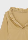 The Bellit Frill V-neck 3/4 Sleeve T-Shirt