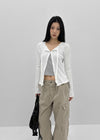Ehome Ribbed Cardigan