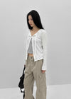 Ehome Ribbed Cardigan