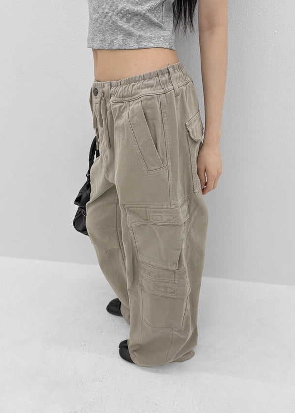 (UNISEX) Zult Pigment Wide Cargo Pants