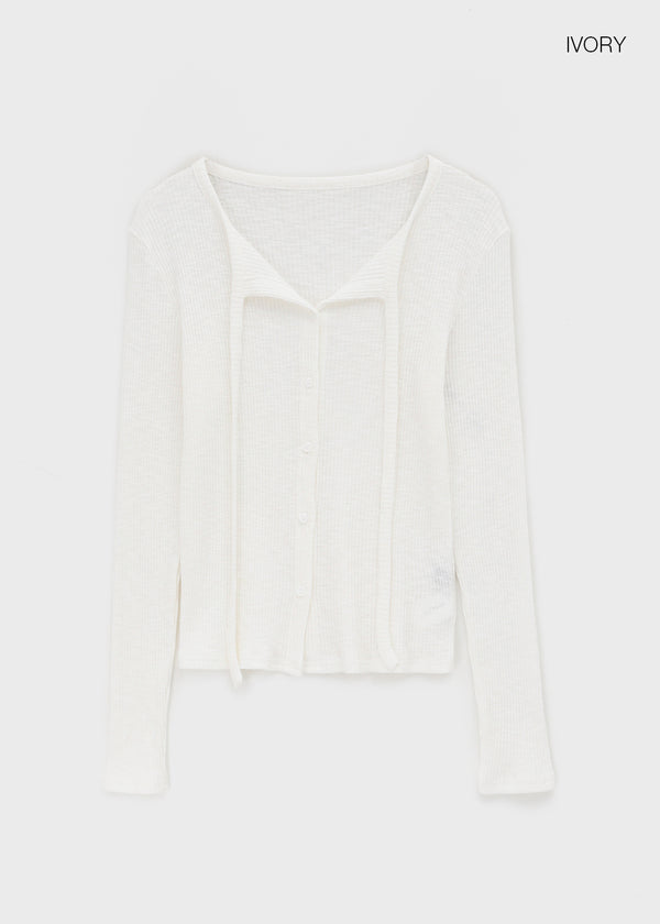 Ehome Ribbed Cardigan