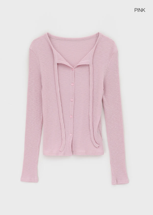 Ehome Ribbed Cardigan