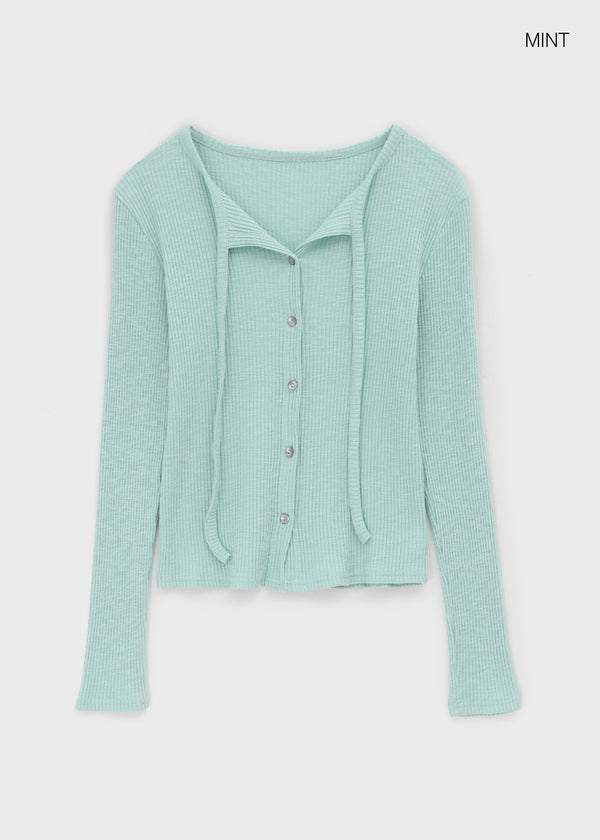 Ehome Ribbed Cardigan