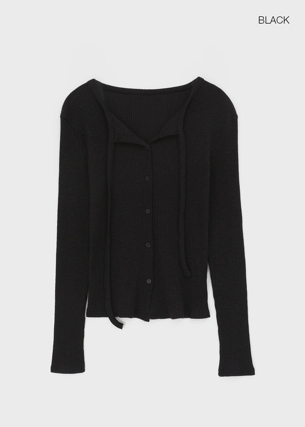 Ehome Ribbed Cardigan
