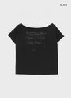 [MADE] Louvre Off-Shoulder Short Sleeve T-shirt