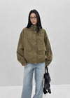 Parua High-neck Hooded Field Jacket