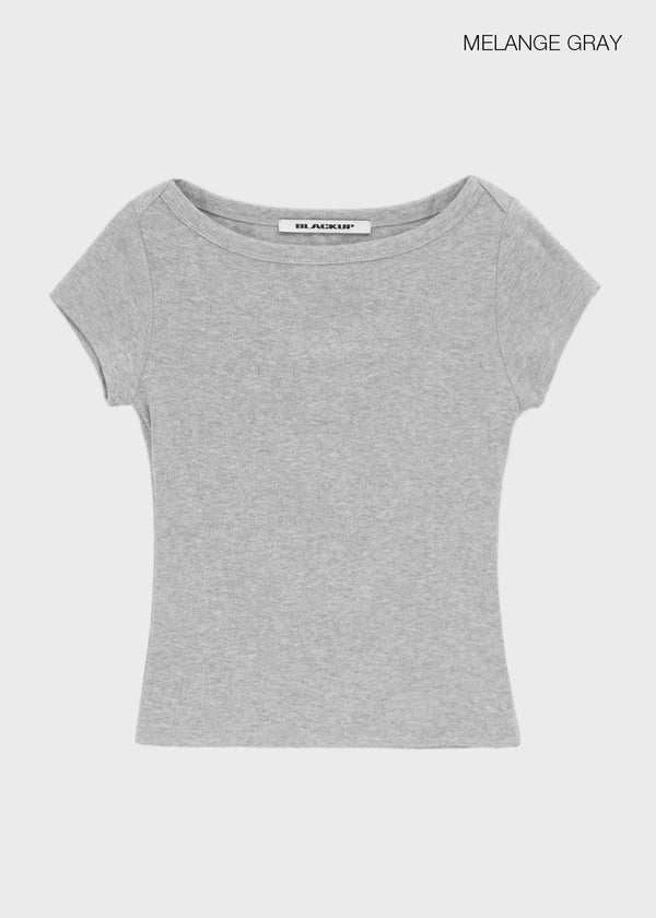 [MADE] At Boat-Neck Short-Sleeve Tee