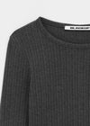 [MADE] Fluffy Layered Ribbed Long Sleeve Top (Set Available)