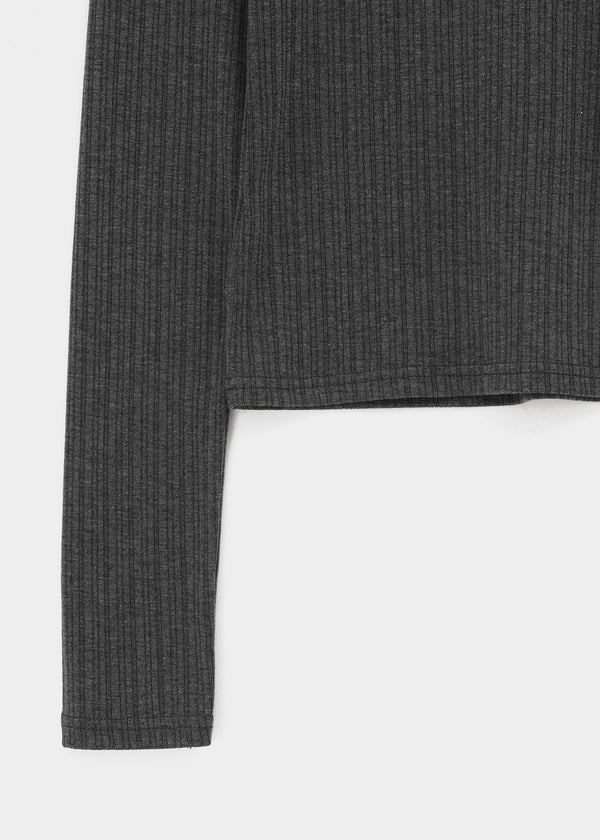 [MADE] Fluffy Layered Ribbed Long Sleeve Top (Set Available)