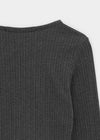 [MADE] Fluffy Layered Ribbed Long Sleeve Top (Set Available)