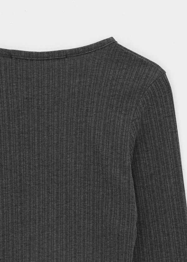 [MADE] Fluffy Layered Ribbed Long Sleeve Top (Set Available)