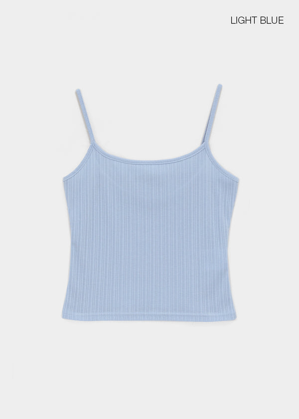 [MADE] Fluffy Layered Ribbed Sleeveless Top (Set Available)