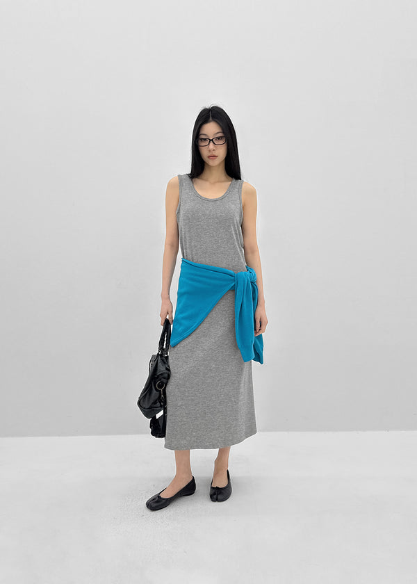 Nuss Layered Sleeveless Long Dress