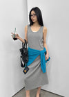 Nuss Layered Sleeveless Long Dress