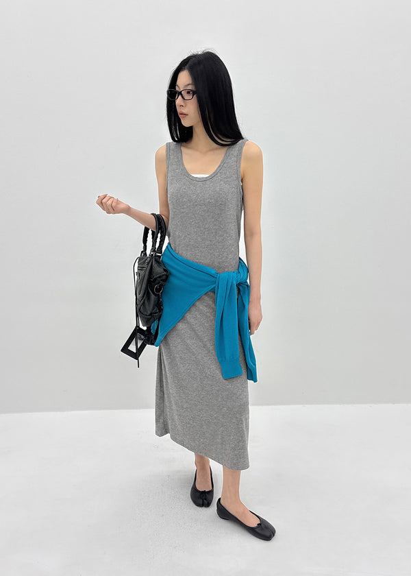 Nuss Layered Sleeveless Long Dress