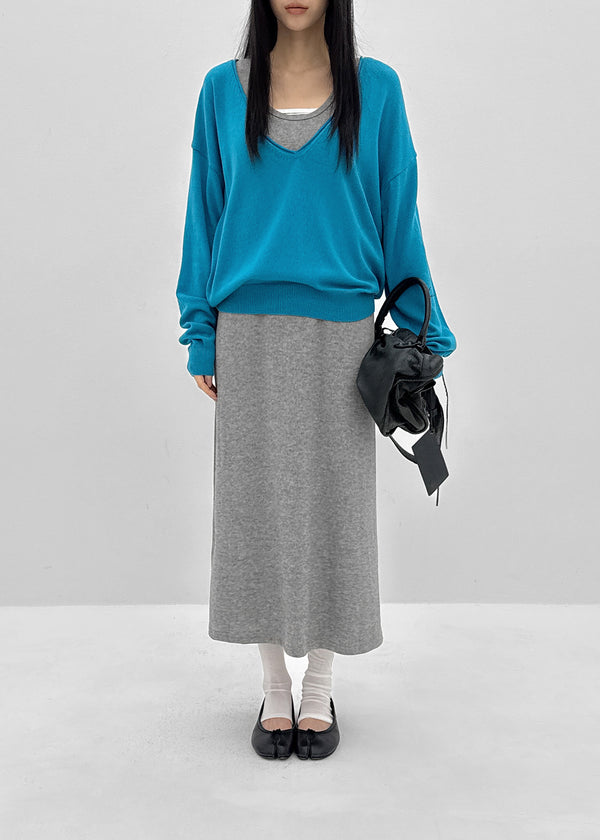 Nuss Layered Sleeveless Long Dress