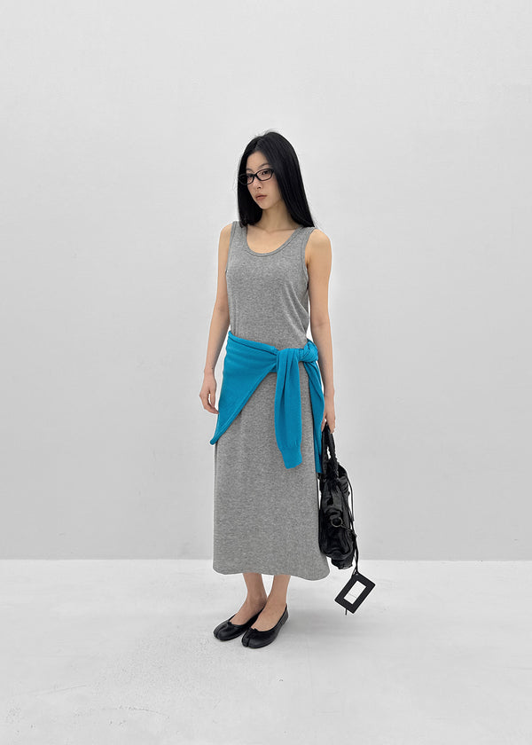 Nuss Layered Sleeveless Long Dress