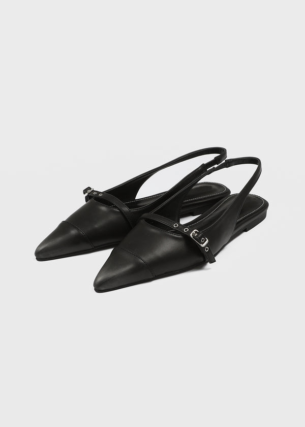 Keshong Stiletto Slingback Flat Shoes