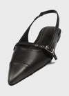 Keshong Stiletto Slingback Flat Shoes