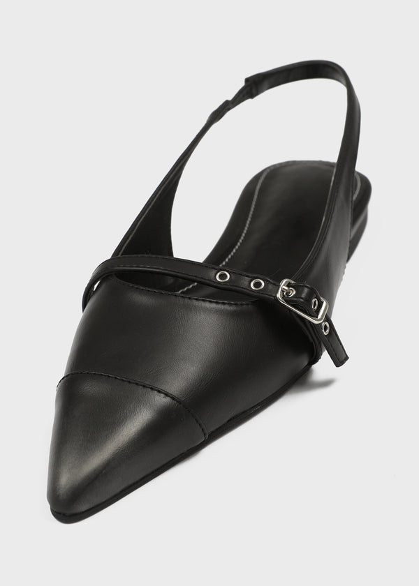 Keshong Stiletto Slingback Flat Shoes