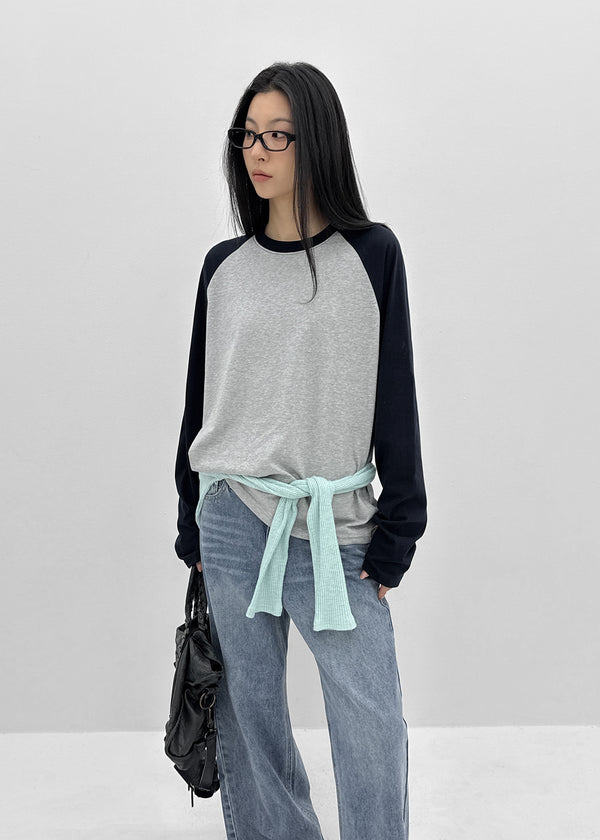 Bafiu Raglan Long Sleeve T-shirt