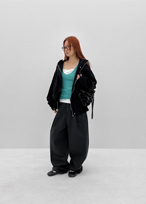 Parua High-neck Hooded Field Jacket