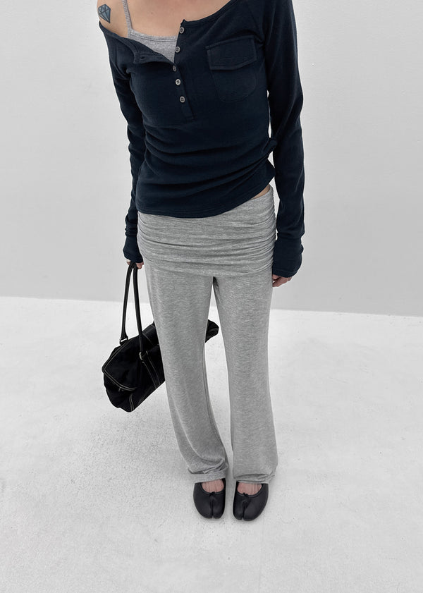 [MADE] Miseru Shirring Skirt-Pants