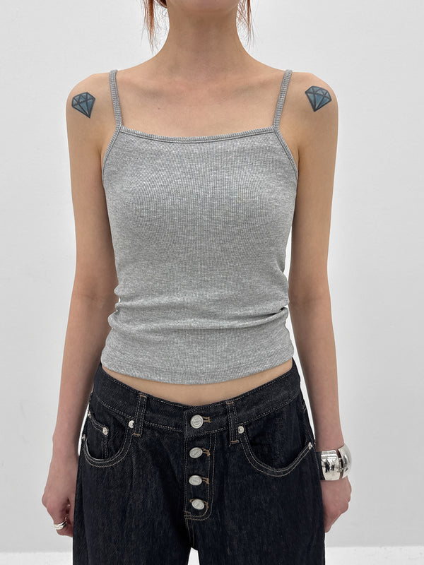 Patner Basic Ribbed Sleeveless (Built-in Cup)