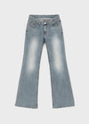 Romhat Low-waist Washed Bootcut Denim Pants