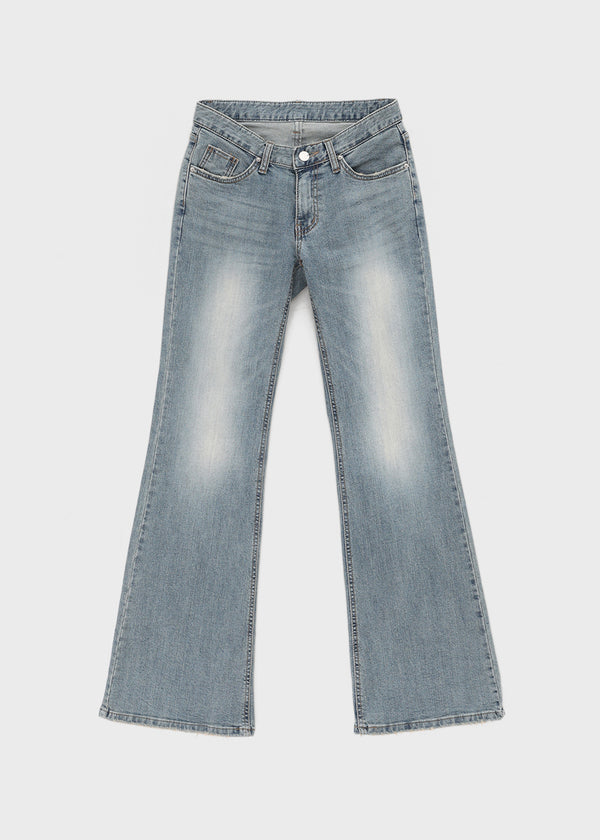 Romhat Low-waist Washed Bootcut Denim Pants