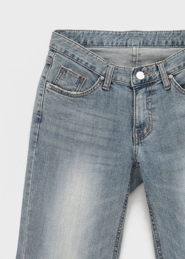 Romhat Low-waist Washed Bootcut Denim Pants