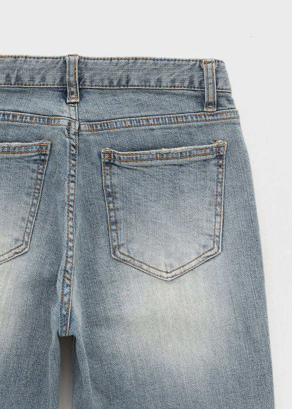 Romhat Low-waist Washed Bootcut Denim Pants