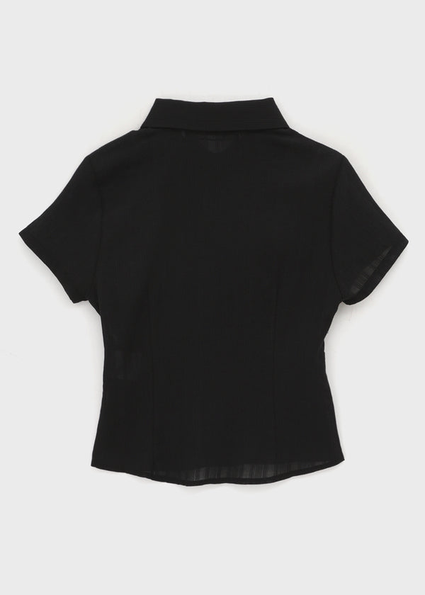 [MADE] Winkle Pleated Short Sleeve Shirt