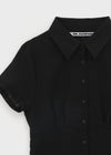 [MADE] Winkle Pleated Short Sleeve Shirt