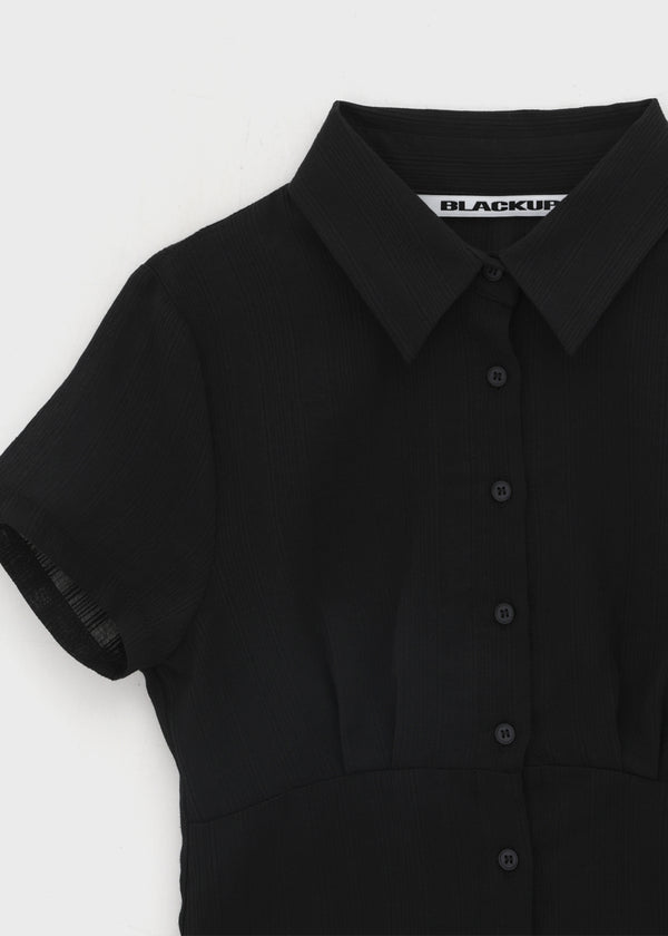 [MADE] Winkle Pleated Short Sleeve Shirt