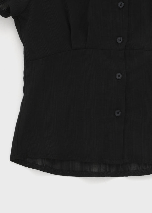 [MADE] Winkle Pleated Short Sleeve Shirt