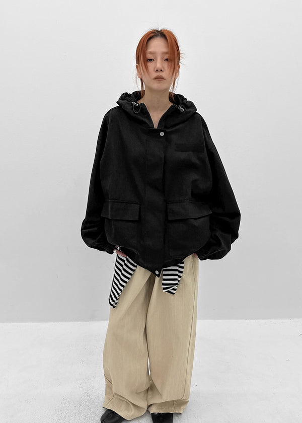 [MADE] Leaf Linen-Like Back-Pocket Cotton Pants